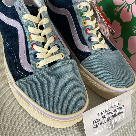 New Vans X EM on Holiday Old Skool Denim Blue Sneakers Limited-Edition 2022 - Picture 9 of 9